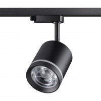 358801 PORT NT21 097 черный Светильник трековый однофазный трехжильный IP20 LED 15W 1300Лм 4000K 85-265V ARUM