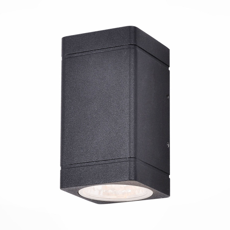 SL563.401.02 Светильник уличный настенный ST-Luce Черный/Прозрачный LED 2*8W 3000K