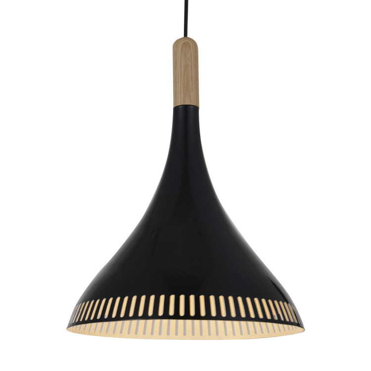 SL710.403.01 Светильник подвесной ST-Luce Светлое Дерево/Черный, Белый E27 1*60W