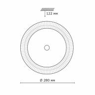 2038/СL SN 073 Светильник Пластик LED 30Вт 4000K D280 IP43 BRILLIANCE - 2038/СL SN 073 Светильник Пластик LED 30Вт 4000K D280 IP43 BRILLIANCE