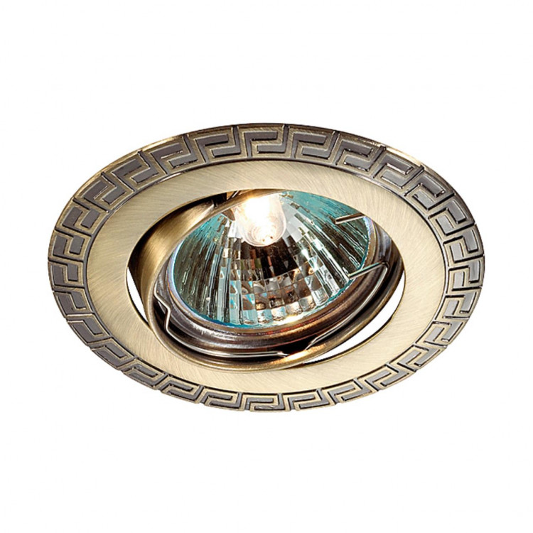 369615 SPOT NT12 305 бронза Встраиваемый ПВ светильник IP20 GX5.3 50W 12V COIL