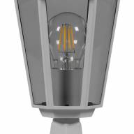 Светильник садово-парковый Feron 6204 шестигранный на постамент 100W E27 230V, белый - Светильник садово-парковый Feron 6204 шестигранный на постамент 100W E27 230V, белый