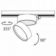 Трековый светильник Technical TR007-1-18W3K-B4K - Трековый светильник Technical TR007-1-18W3K-B4K