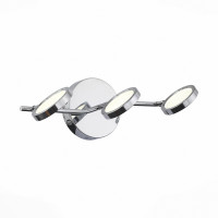 SL576.101.03 Светильник настенно-потолочный ST-Luce Хром/Хром, Прозрачный LED 3*5W