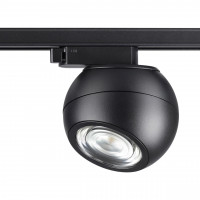 358352 PORT NT20 070 черный Светильник трековый однофазный трехжильный IP20 LED 4000K 12W 85-265V BALL