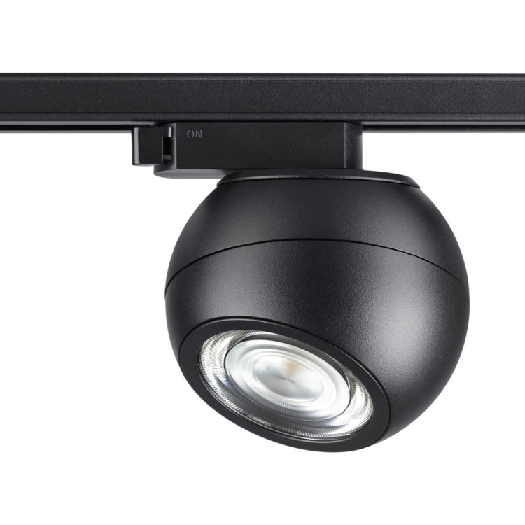 358352 PORT NT20 070 черный Светильник трековый однофазный трехжильный IP20 LED 4000K 12W 85-265V BALL