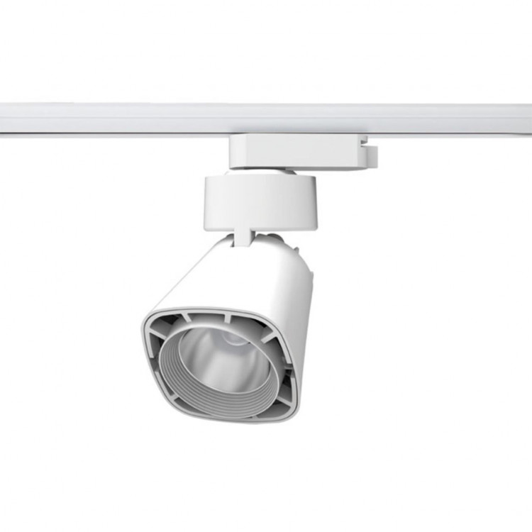 357703 PORT NT18 073 белый Светильник трековый однофазный трехжильный IP20 LED 3000K 12W 100-240V HOSTA