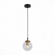 SL234.403.01 Подвес ST-Luce Черный, Золото/Прозрачный E27 1*40W - SL234.403.01 Подвес ST-Luce Черный, Золото/Прозрачный E27 1*40W