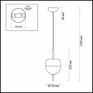 4622/12L L-VISION ODL19 259 золото/прозрачный Подвес LED 12W LARUS - 4622/12L L-VISION ODL19 259 золото/прозрачный Подвес LED 12W LARUS