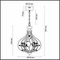 3710/72L LEDIO LN18 038 белый Люстра LED 72W 4000K 220V ALISSA - 3710/72L LEDIO LN18 038 белый Люстра LED 72W 4000K 220V ALISSA