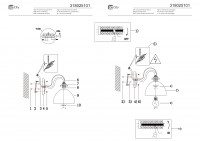 318025101 Олимп 1*60W E27 220 V бра
