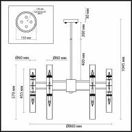 4690/36 HALL ODL20 424 золотой/янтарный Люстра G9 36*40W 220V PEKA - 4690/36 HALL ODL20 424 золотой/янтарный Люстра G9 36*40W 220V PEKA