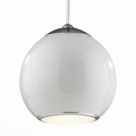 SL873.503.01 Светильник подвесной ST-Luce Белый, Хром/Белый, Хром E27 1*40W - SL873.503.01 Светильник подвесной ST-Luce Белый, Хром/Белый, Хром E27 1*40W