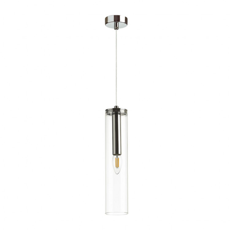 4695/1 PENDANT ODL20 299 хром/прозрачный Подвес E14 1*40W KLUM