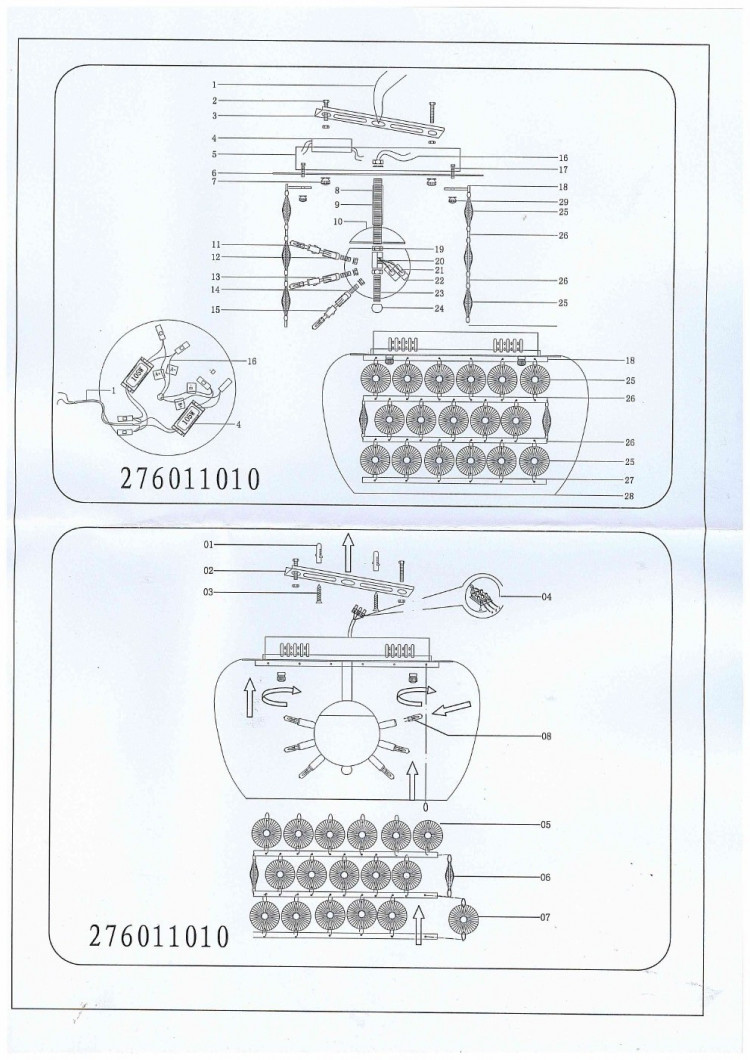 276011010 Венеция хром 10*20W G4 12 V люстра