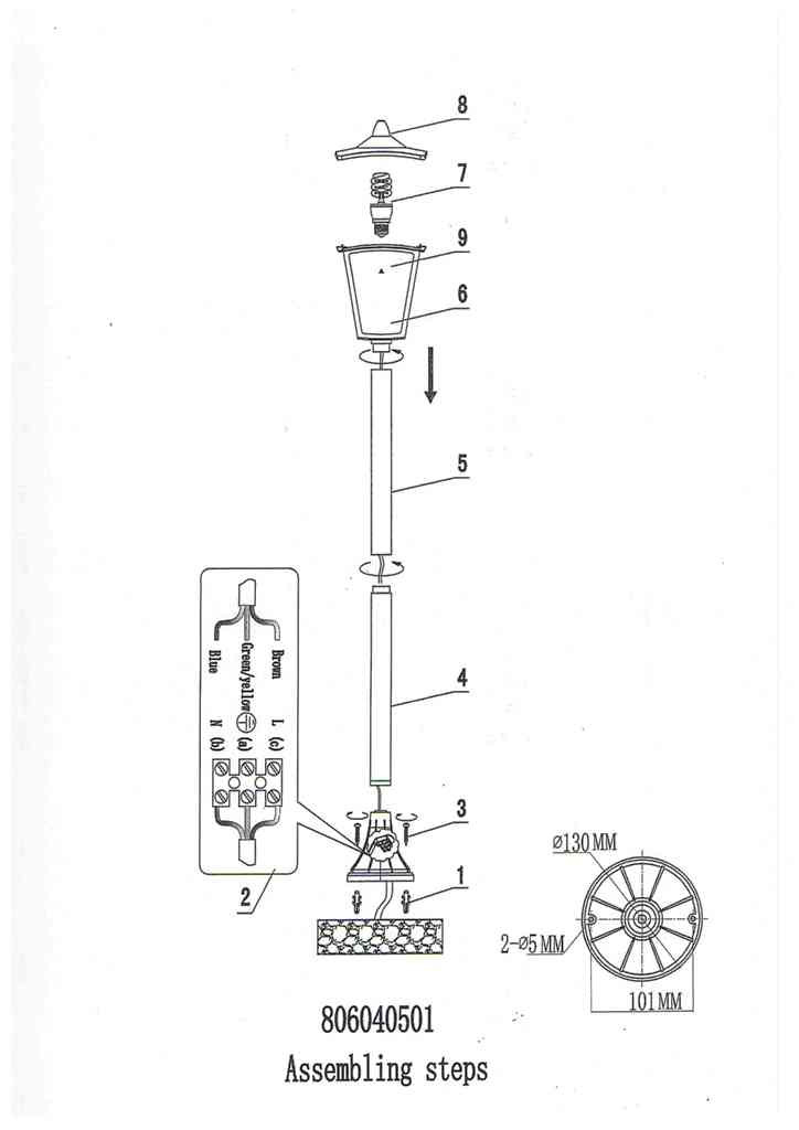 806040501 Телаур 1*60W E27 220 V IP44 светильник
