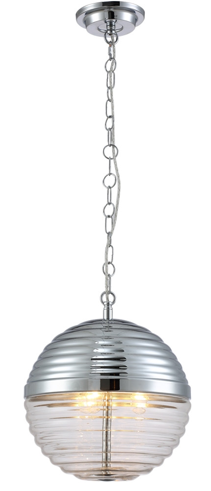 Подвесной светильник Crystal Lux ALBERTO SP3 CHROME/TRANSPARENTE-44267 в форме шара