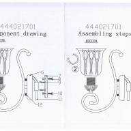 444021701 Вирджиния 1*60W E27 220 V бра - 444021701 Вирджиния 1*60W E27 220 V бра