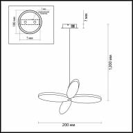 3643/22L LEDIO LN18 044 матовый белый Подвес LED 22W 3000K 220V DARMA - 3643/22L LEDIO LN18 044 матовый белый Подвес LED 22W 3000K 220V DARMA