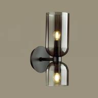 4804/2W MIDCENT ODL21 339 черный/дымчатый Бра с выкл. E14 2*60W ORINOCO - 4804/2W MIDCENT ODL21 339 черный/дымчатый Бра с выкл. E14 2*60W ORINOCO