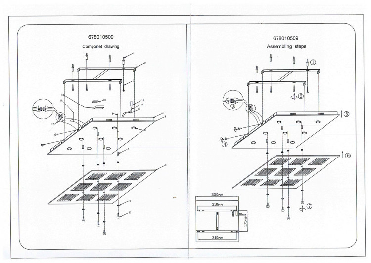 678010509 Граффити 9*5W LED 220 V люстра