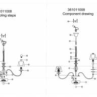 361011008 Каталина 8*40W E14 220V люстра - 361011008 Каталина 8*40W E14 220V люстра