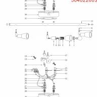 504021403 Мона хром/зеленый 3*40W Е14 220 V спот - 504021403 Мона хром/зеленый 3*40W Е14 220 V спот