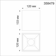 358479 OVER NT21 207 белый Светильник накладной IP20 LED 4000K 20W 200-260V RECTE - 358479 OVER NT21 207 белый Светильник накладной IP20 LED 4000K 20W 200-260V RECTE