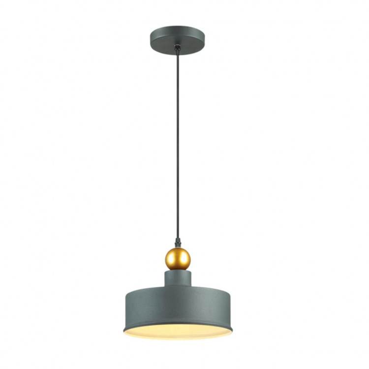 4088/1 PENDANT ODL19 361 темн.серый/золотой Подвес Е27 1*40W BOLLI