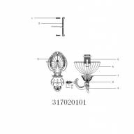 317020101 Афродита 1*60W Е27 220 V бра - 317020101 Афродита 1*60W Е27 220 V бра