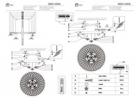 366012806 Изольда 6*60W E27 + LED 220 V люстра (пульт)
