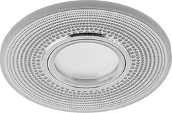 Светильник встраиваемый с белой LED подсветкой Feron CD950 потолочный MR16 G5.3 белый матовый