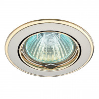 369105 SPOT NT09 147 никель/золото Встраиваемый светильник IP20 GX5.3 50W 12V CROWN