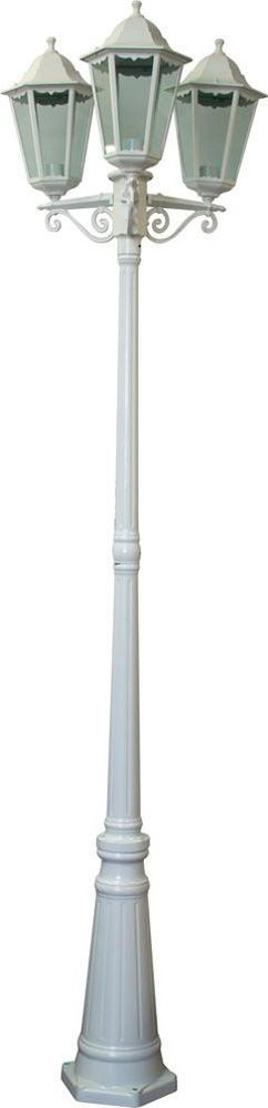 Светильник садово-парковый Feron 6215 столб 3*100W E27 230V, белый