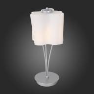 SL116.504.01 Настольная лампа ST-Luce Серебристый/Белый E27 1*60W (из 2-х коробок) - SL116.504.01 Настольная лампа ST-Luce Серебристый/Белый E27 1*60W (из 2-х коробок)