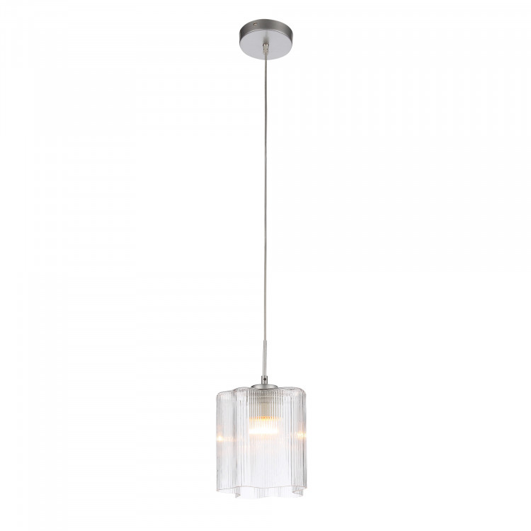 SL117.103.01 Подвес ST-Luce Серебристый/Прозрачный E27 1*60W