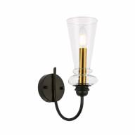 SLE112401-01 Светильник настенный Черный/Прозрачный E14 1*40W - SLE112401-01 Светильник настенный Черный/Прозрачный E14 1*40W