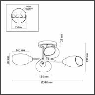 4536/4C MODERNI LN21 098 золото, матовое золото Люстра потолочная E14 4*40W 220V LACIE - 4536/4C MODERNI LN21 098 золото, матовое золото Люстра потолочная E14 4*40W 220V LACIE