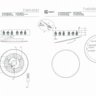 716010101 Гуфи 50W LED 220 V люстра (пульт) - 716010101 Гуфи 50W LED 220 V люстра (пульт)