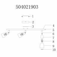 504021903 Мона хром/оранжевый 3*40W Е14 220 V спот - 504021903 Мона хром/оранжевый 3*40W Е14 220 V спот
