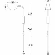 Бра Technical MOD126WL-01B - Бра Technical MOD126WL-01B
