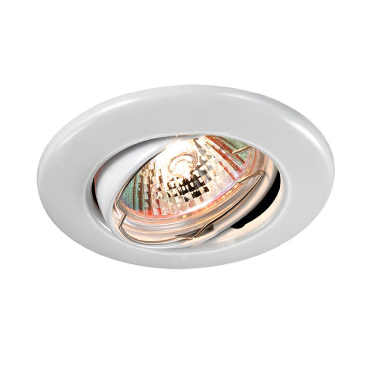 369696 SPOT NT12 308 белый Встраиваемый ПВ светильник IP20 GX5.3 50W 12V CLASSIC