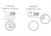 674012501 Ривз 50W LED 220 V люстра (пульт)