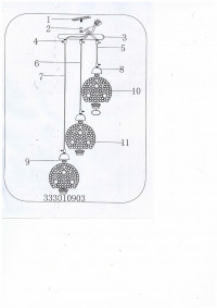 333010903 Скарлет 3*60W  Е14 220 V люстра