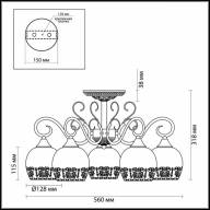 3505/5C COMFI LN18 216 белый, золотая патина Люстра потолочная E27 5*60W 220V BIANCOPA - 3505/5C COMFI LN18 216 белый, золотая патина Люстра потолочная E27 5*60W 220V BIANCOPA