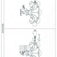 324010508 Альфа 8*60W E27 220 V люстра - 324010508 Альфа 8*60W E27 220 V люстра