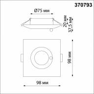 370793 SPOT NT21 294 белый Светильник встраиваемый влагозащищенный IP44 GU10 50W 220V WATER - 370793 SPOT NT21 294 белый Светильник встраиваемый влагозащищенный IP44 GU10 50W 220V WATER