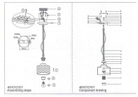 481012101 Аманда 1*60W E27 220 V люстра