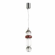 4826/18L PENDANT ODL21 321 хром/дымчатый/бордо/прозрачный Подвес LED 18W BEANS - 4826/18L PENDANT ODL21 321 хром/дымчатый/бордо/прозрачный Подвес LED 18W BEANS