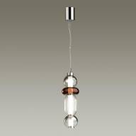4826/18L PENDANT ODL21 321 хром/дымчатый/бордо/прозрачный Подвес LED 18W BEANS - 4826/18L PENDANT ODL21 321 хром/дымчатый/бордо/прозрачный Подвес LED 18W BEANS